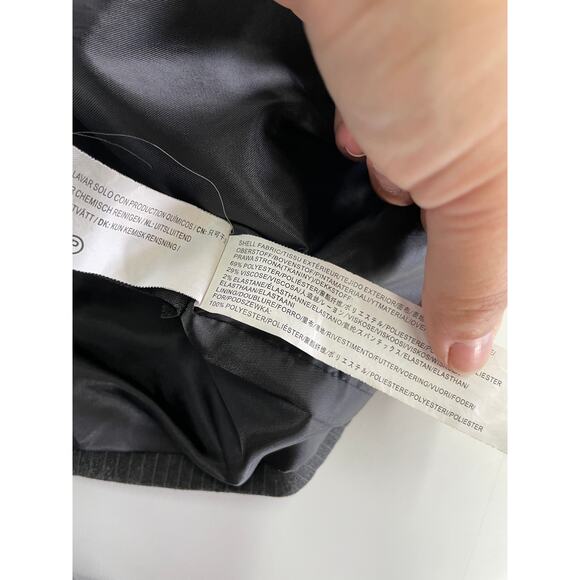 Moon River Jacket Womens Large Grey Pin Striped Double Layer Twill Button Blazer - Picture 5 of 12